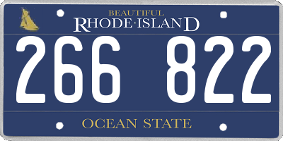 RI license plate 266822