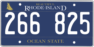 RI license plate 266825
