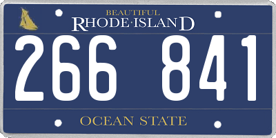 RI license plate 266841