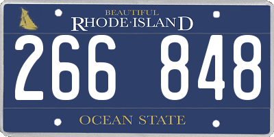 RI license plate 266848