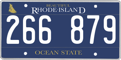 RI license plate 266879