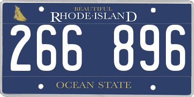 RI license plate 266896