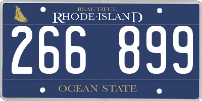 RI license plate 266899