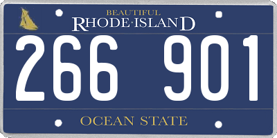 RI license plate 266901