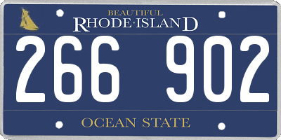 RI license plate 266902