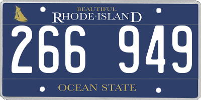 RI license plate 266949