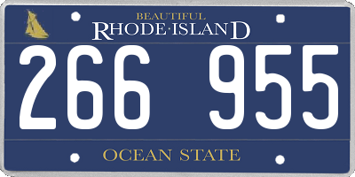 RI license plate 266955