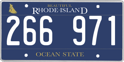 RI license plate 266971