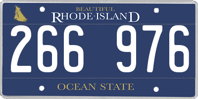 RI license plate 266976