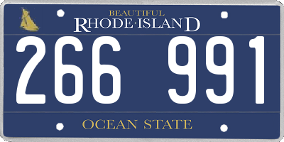 RI license plate 266991