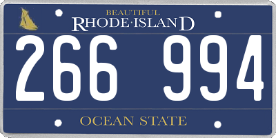 RI license plate 266994