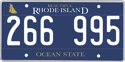 RI license plate 266995