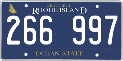 RI license plate 266997