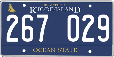RI license plate 267029