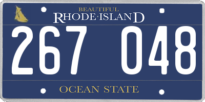 RI license plate 267048