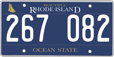 RI license plate 267082