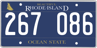 RI license plate 267086