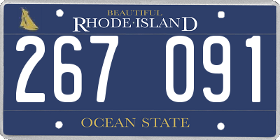 RI license plate 267091