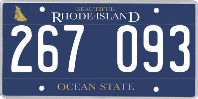 RI license plate 267093