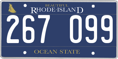 RI license plate 267099