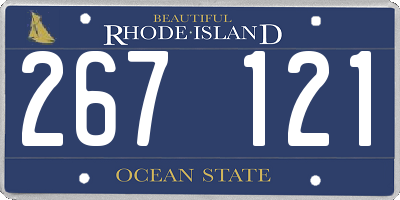 RI license plate 267121