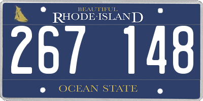 RI license plate 267148