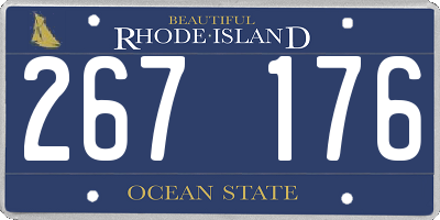 RI license plate 267176