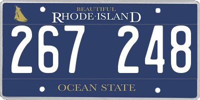 RI license plate 267248