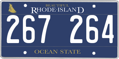 RI license plate 267264