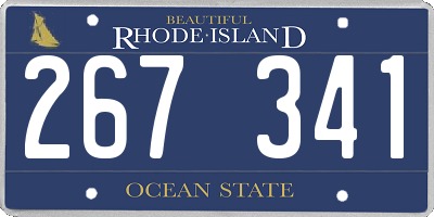 RI license plate 267341