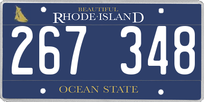 RI license plate 267348