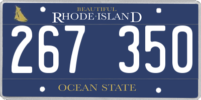 RI license plate 267350
