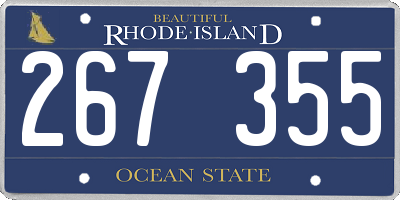 RI license plate 267355