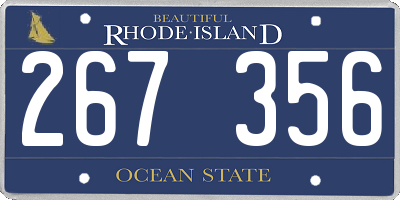 RI license plate 267356