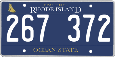 RI license plate 267372