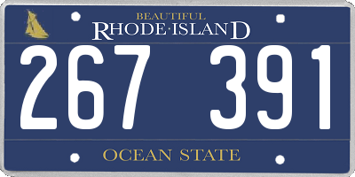 RI license plate 267391
