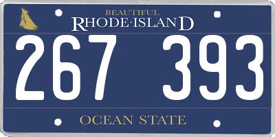 RI license plate 267393