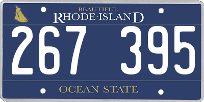 RI license plate 267395