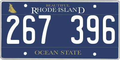 RI license plate 267396