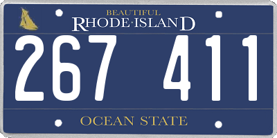 RI license plate 267411