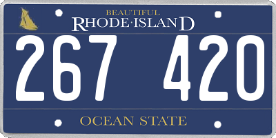 RI license plate 267420