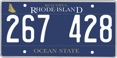 RI license plate 267428