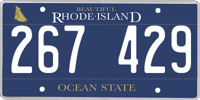 RI license plate 267429