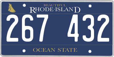 RI license plate 267432