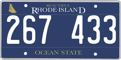 RI license plate 267433