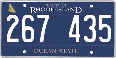 RI license plate 267435