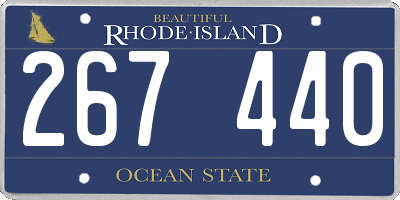 RI license plate 267440