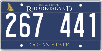 RI license plate 267441