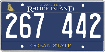 RI license plate 267442