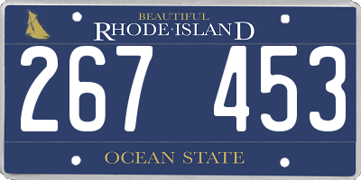 RI license plate 267453